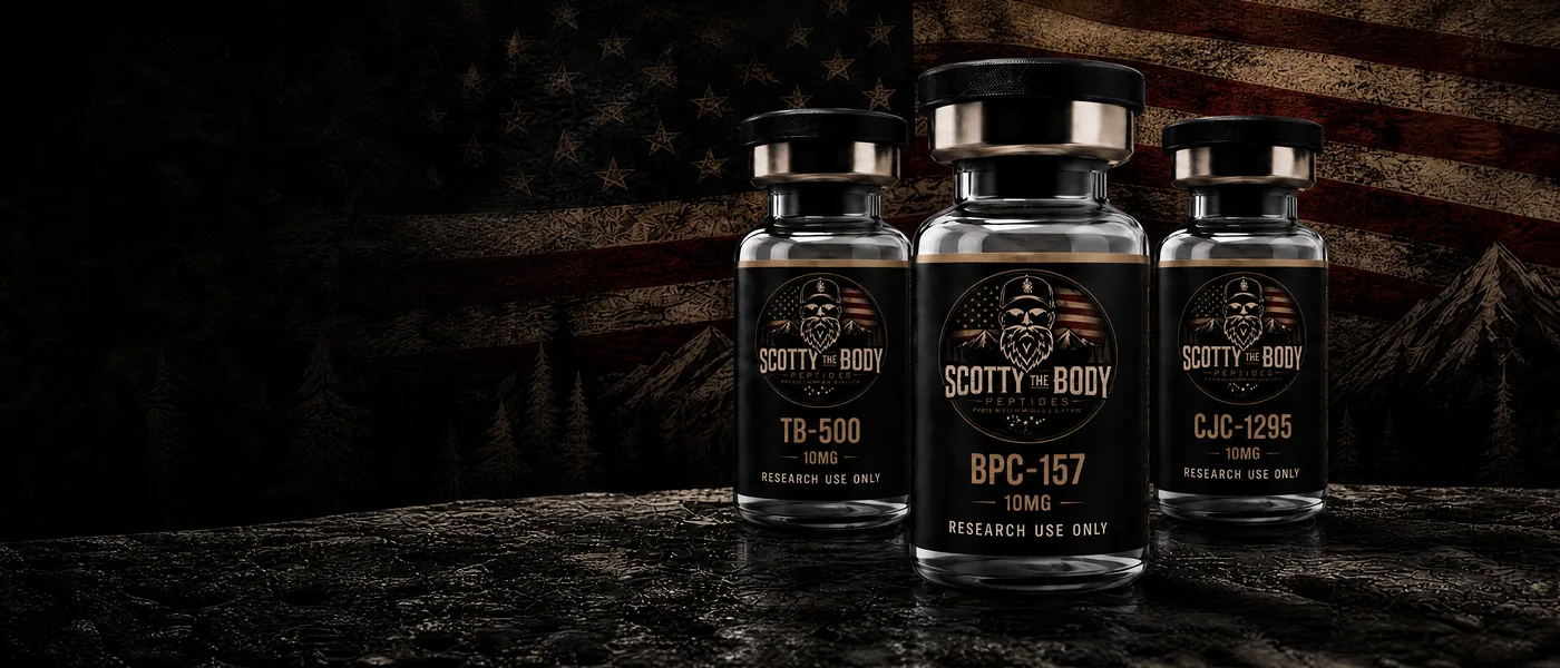 Scotty The Body research peptide vials