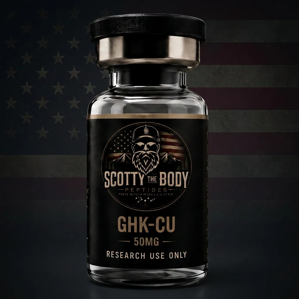 GHK-Cu research peptide vial