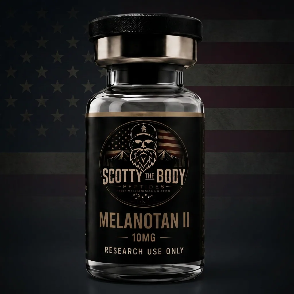 Melanotan 2 research peptide vial